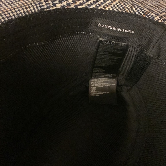 Anthropologie houndstooth hat new one size main image 2